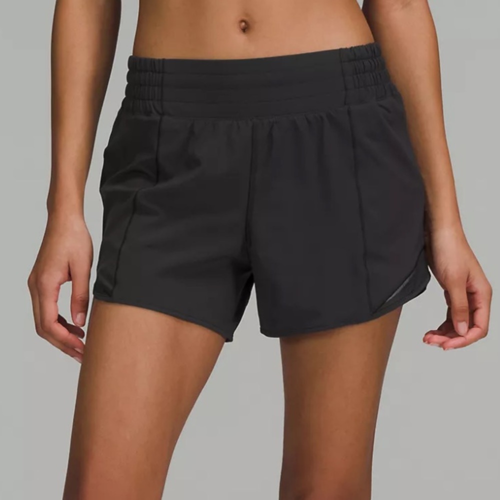 Black lululemon shorts size 4